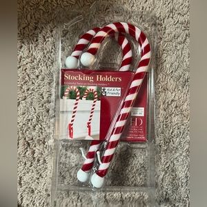 Haute Decor Candy Cane Stocking Holders